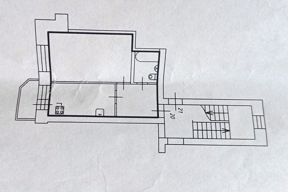 Продаётся 1-комнатная квартира, 36.2 м²