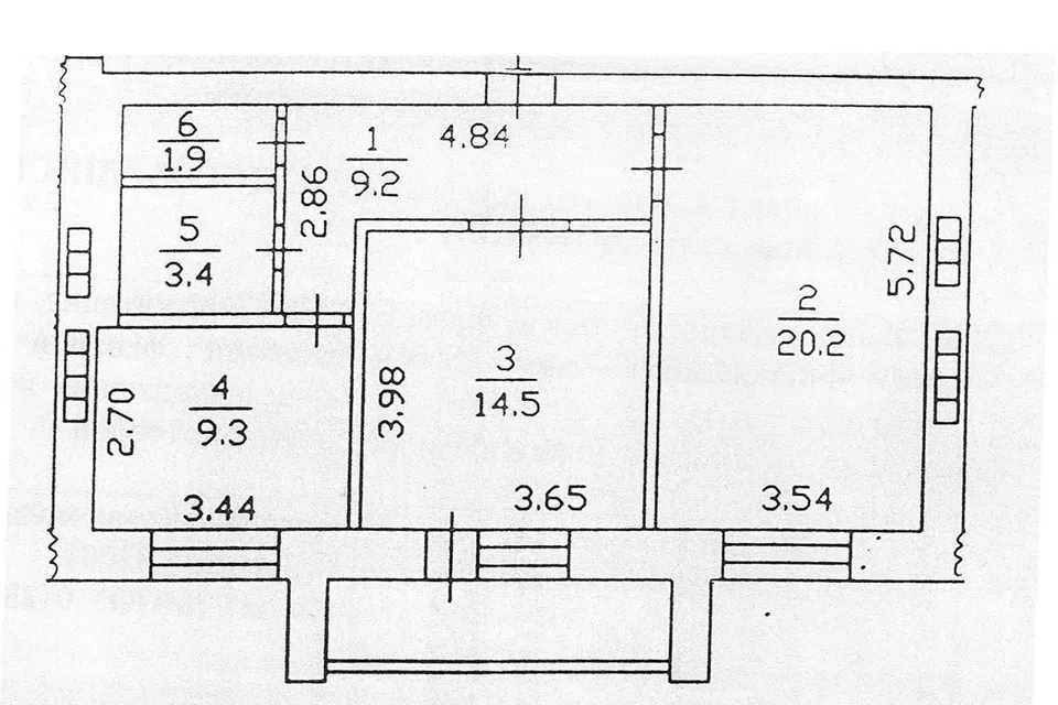 Продаётся 2-комнатная квартира, 60 м²