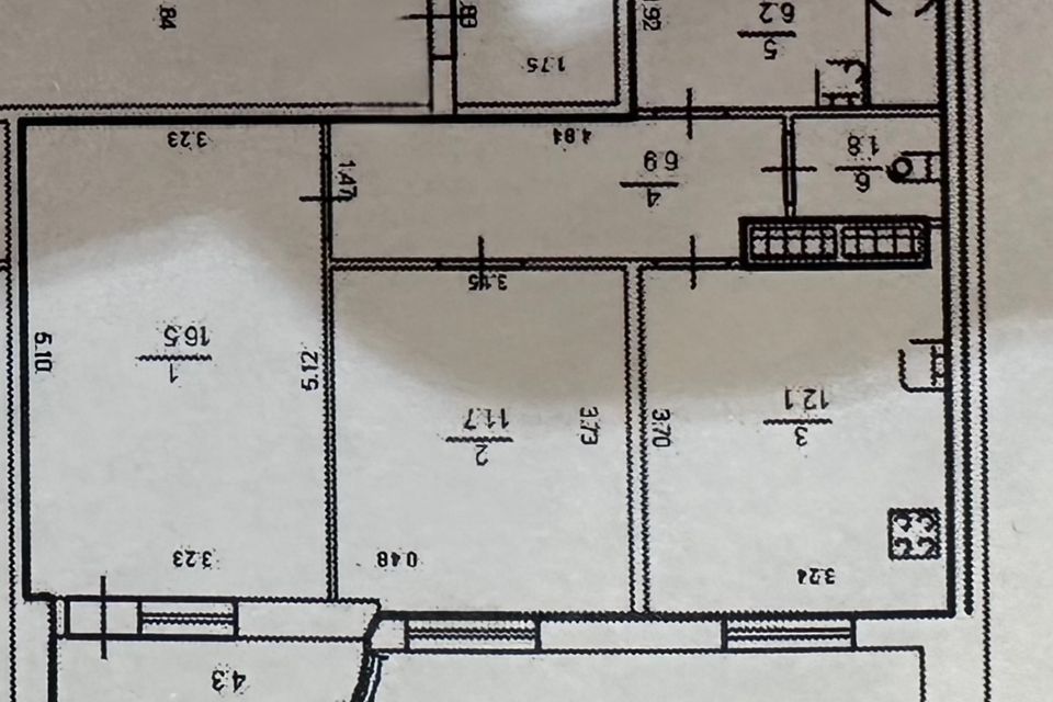 Продаётся 2-комнатная квартира, 55.2 м²