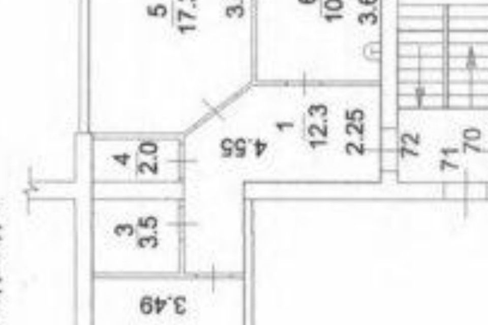 Продаётся 2-комнатная квартира, 59.9 м²