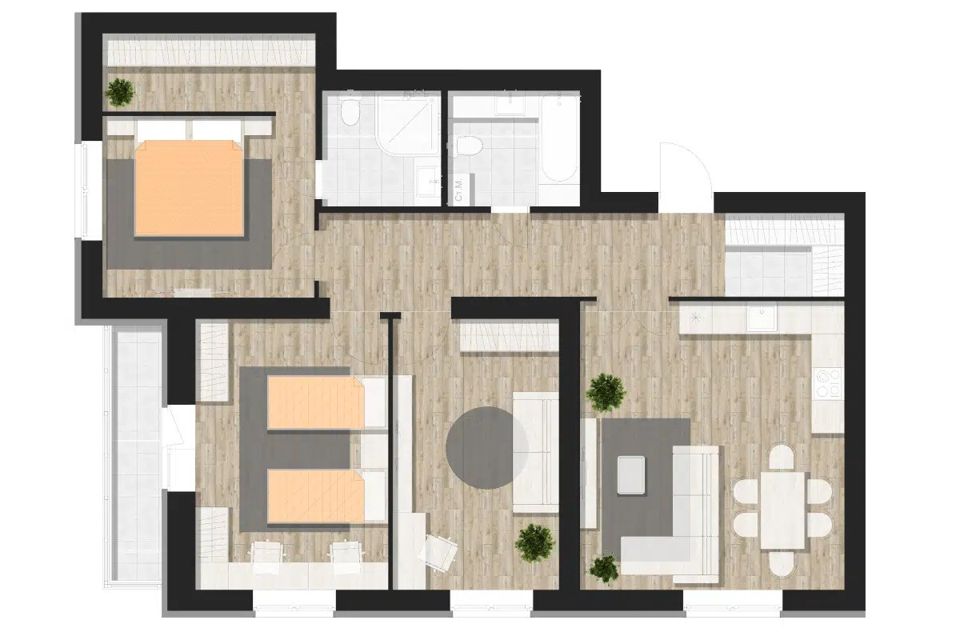 Продаётся 3-комнатная квартира, 100.5 м²