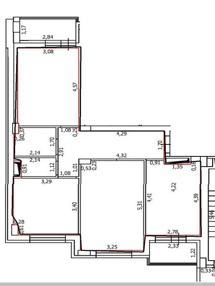 Продаётся 3-комнатная квартира, 70.1 м²