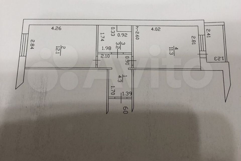 Продаётся 1-комнатная квартира, 31 м²