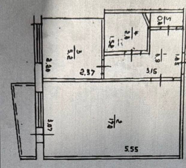 Продаётся 1-комнатная квартира, 29.7 м²