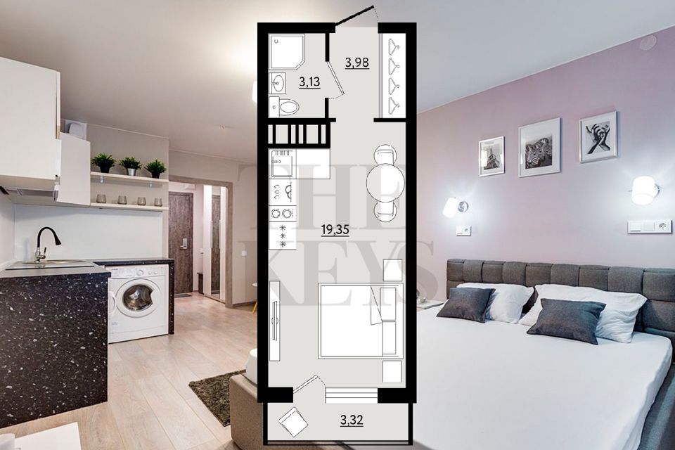 Продаётся студия, 29.5 м²