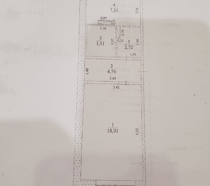 Сдаётся 1-комнатная квартира, 38 м²