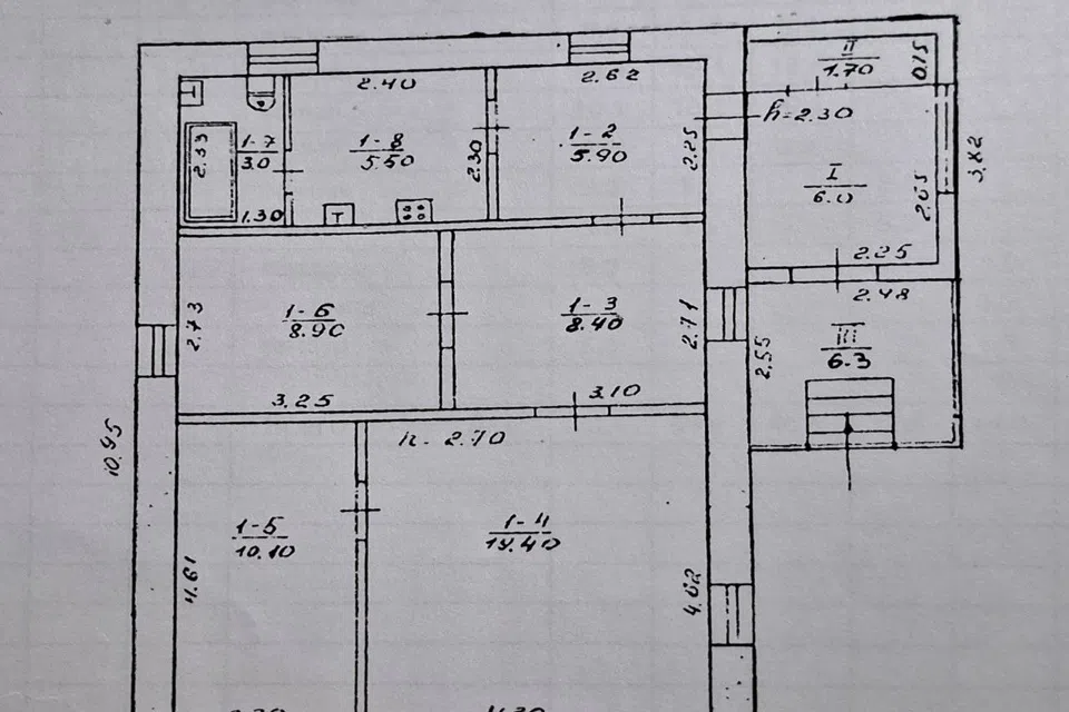 Продаётся 1-этажный дом, 78.4 м²