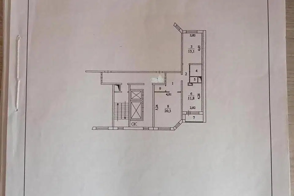 Продаётся 2-комнатная квартира, 60.3 м²