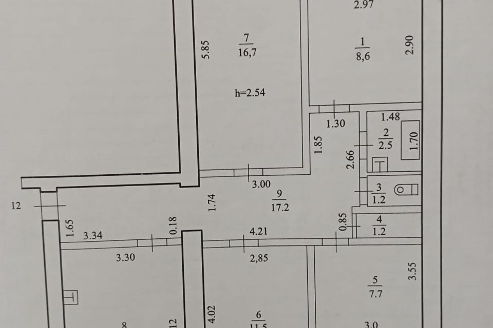 Продаётся 4-комнатная квартира, 86 м²