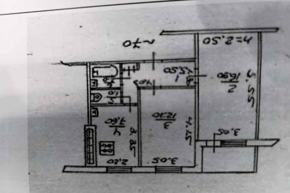 Продаётся 2-комнатная квартира, 46 м²