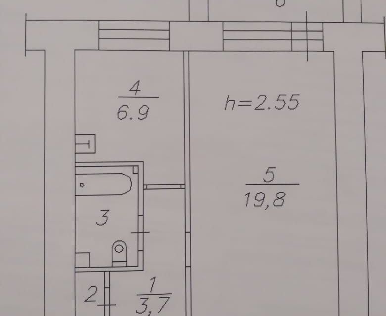 Продаётся 1-комнатная квартира, 34.1 м²