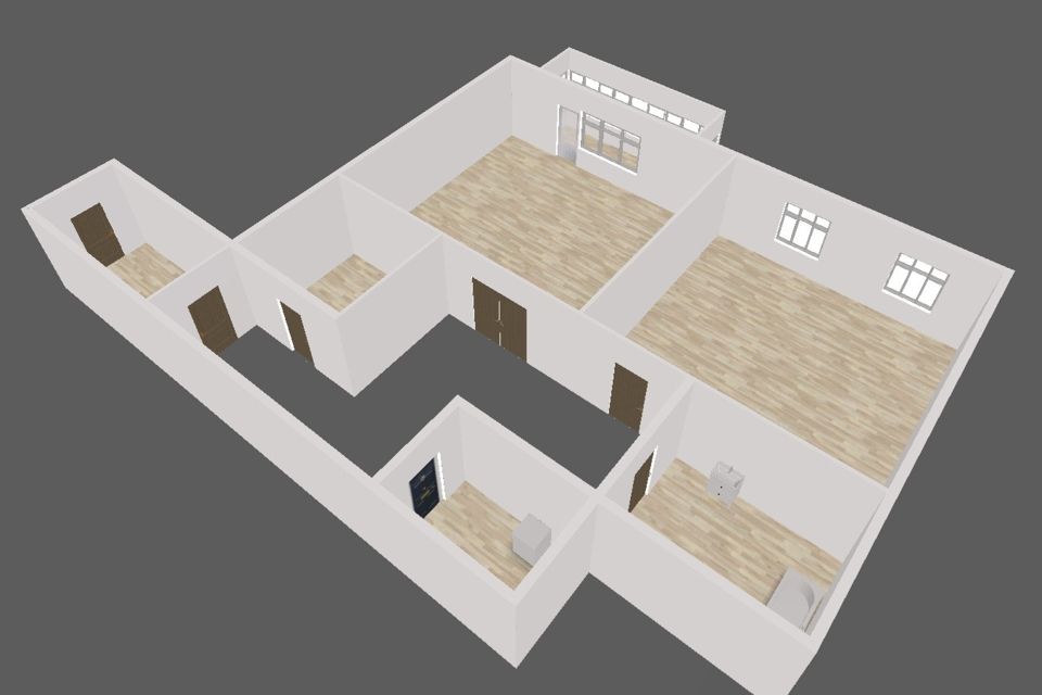 Продаётся 1-комнатная квартира, 53.9 м²