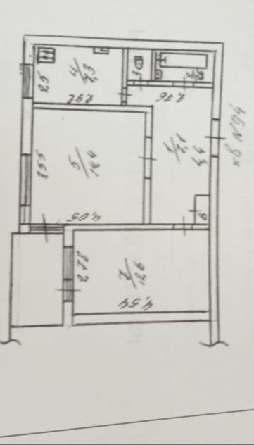 Продаётся 2-комнатная квартира, 55 м²