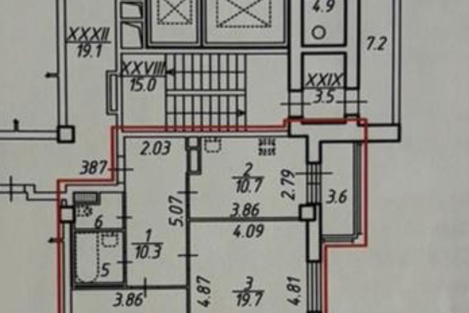 Продаётся 2-комнатная квартира, 58.8 м²