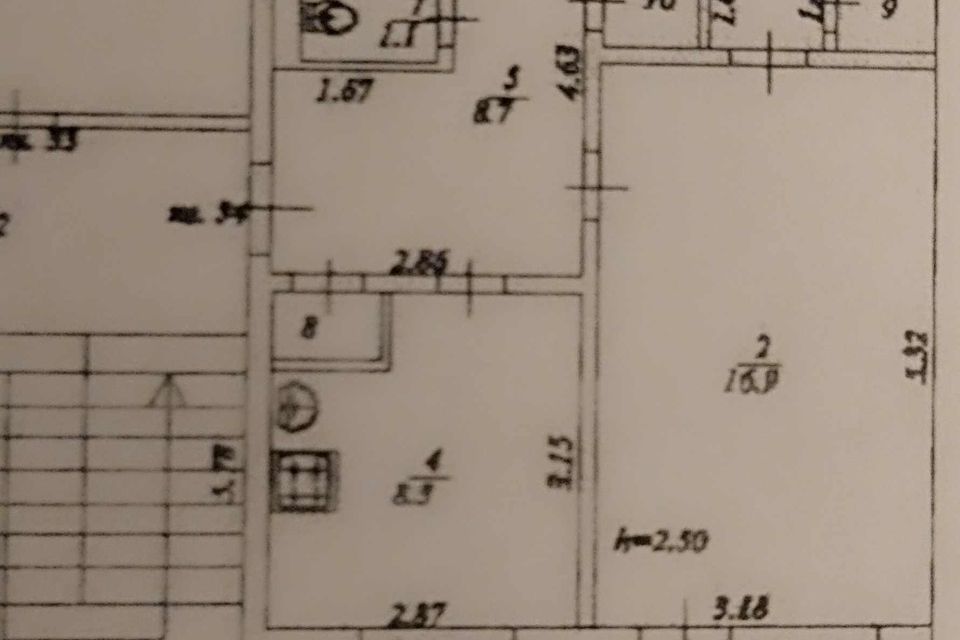 Продаётся 3-комнатная квартира, 62 м²