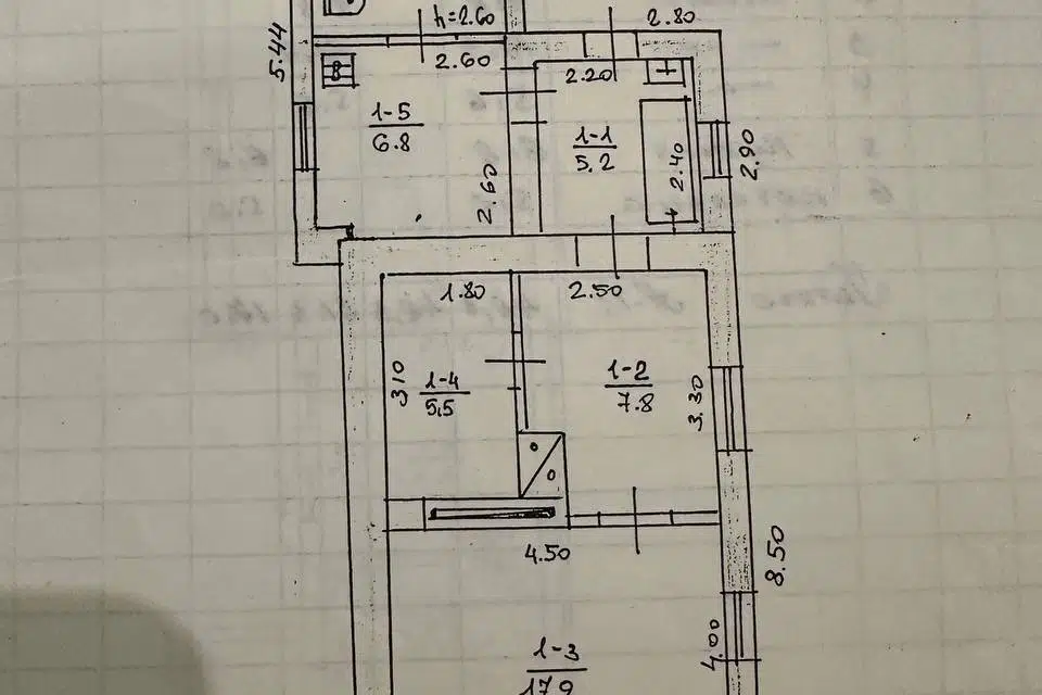 Продаётся 1-этажный дом, 49 м²
