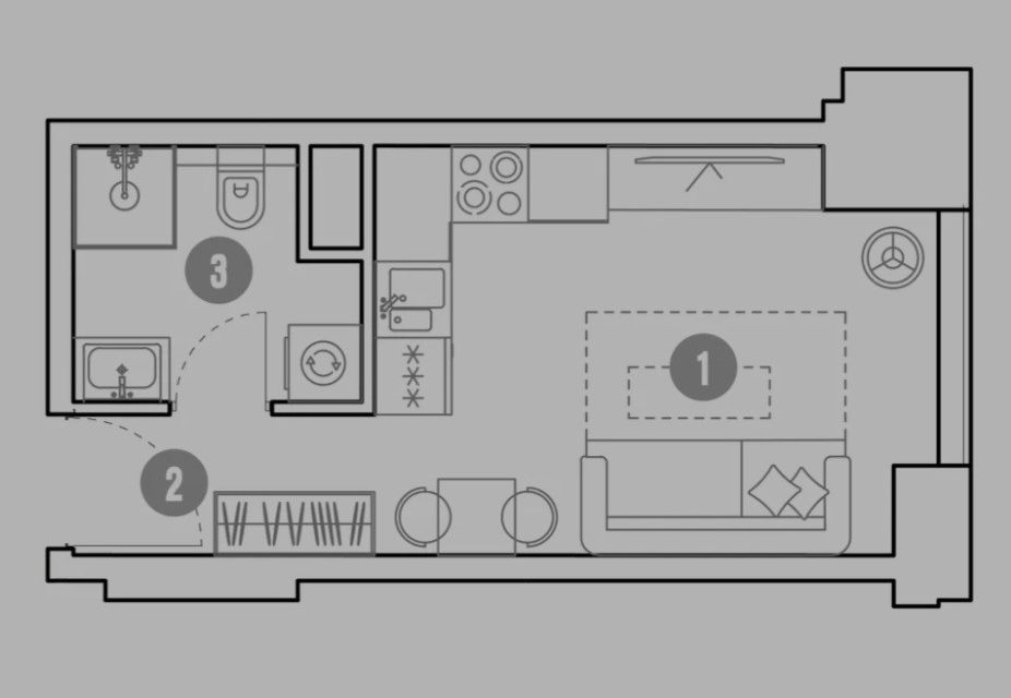 Продаётся студия, 19.8 м²