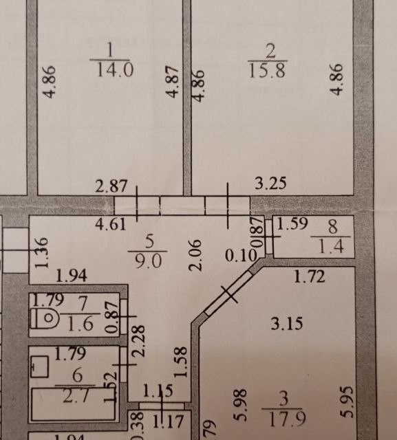 Продаётся 3-комнатная квартира, 71.5 м²