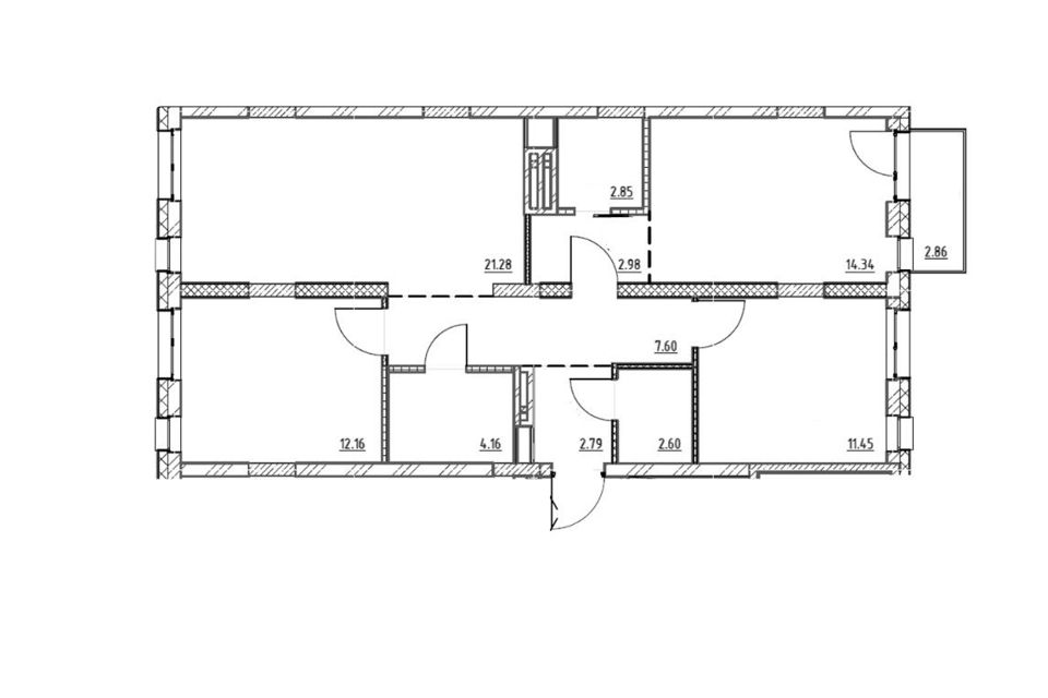 Продаётся 3-комнатная квартира, 83.07 м²