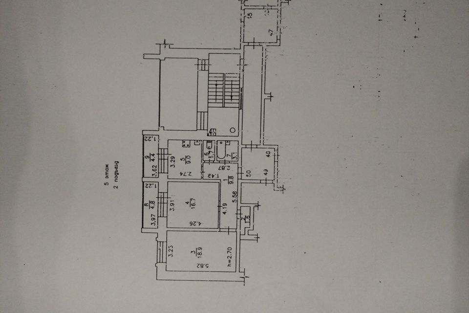 Продаётся 2-комнатная квартира, 60.8 м²