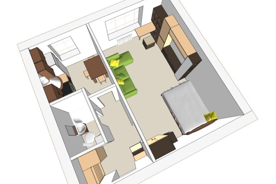 Продаётся 1-комнатная квартира, 30.3 м²