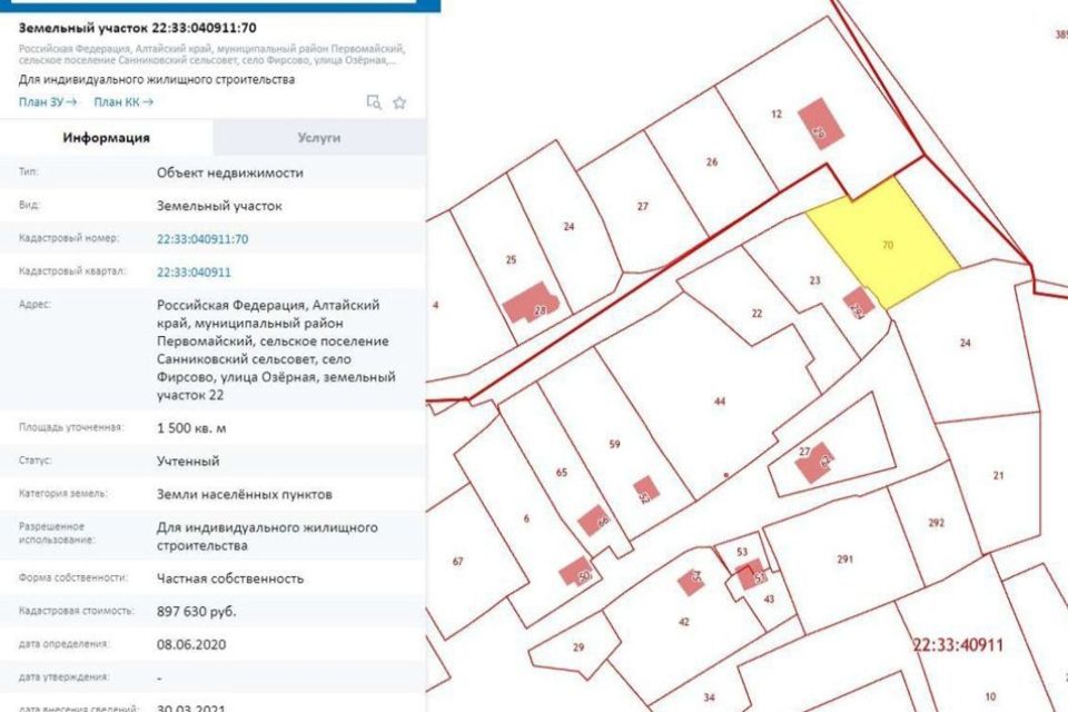 Карта фирсово алтайский край