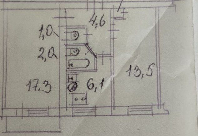 Продаётся 2-комнатная квартира, 46 м²