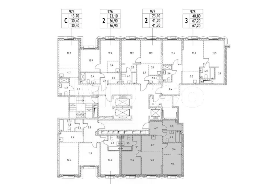Продаётся 3-комнатная квартира, 67.6 м²