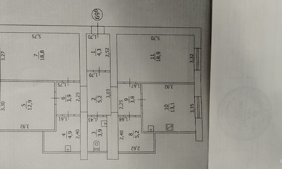 Продаётся 3-комнатная квартира, 95 м²