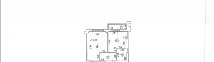 Продаётся 1-комнатная квартира, 43.5 м²