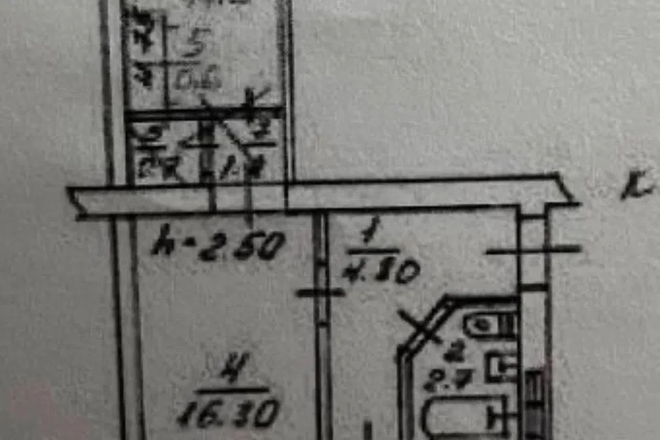 Продаётся 2-комнатная квартира, 42 м²