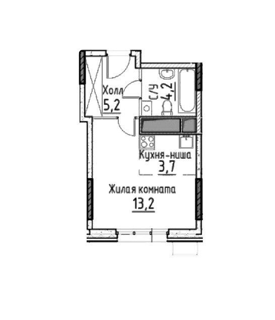Продаётся студия, 26.3 м²