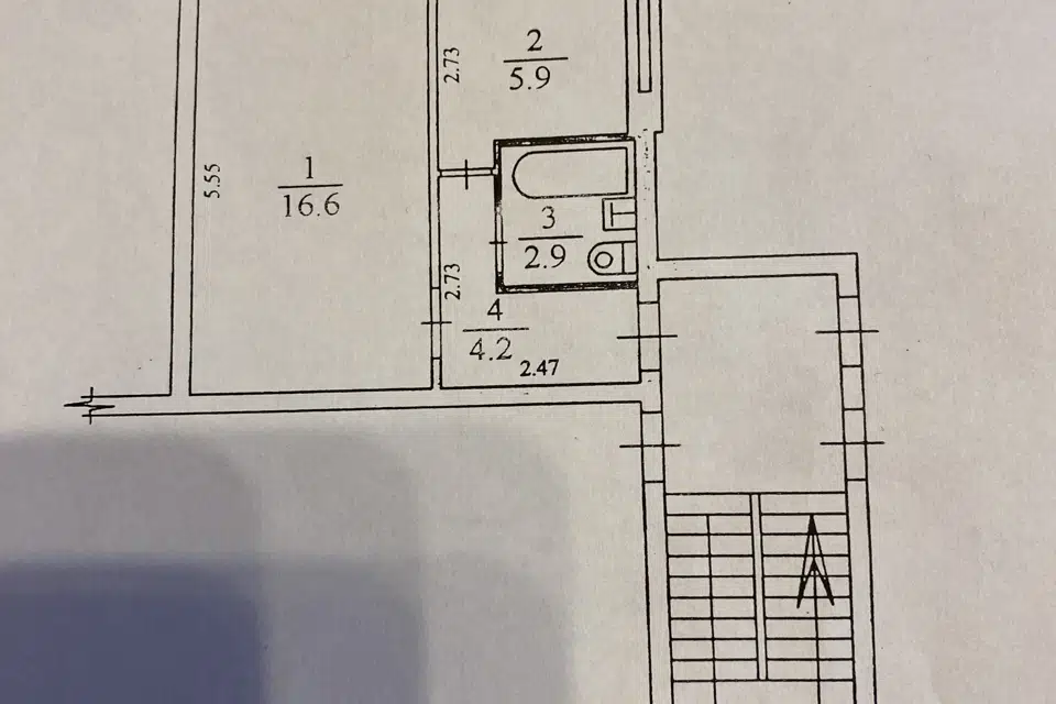 Продаётся 1-комнатная квартира, 29.6 м²