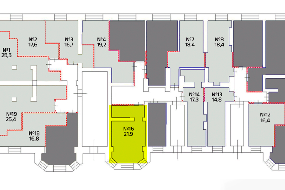 Продаётся студия, 21.9 м²