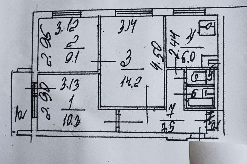 Продаётся комната в 3-комн. квартире, 25.2 м²