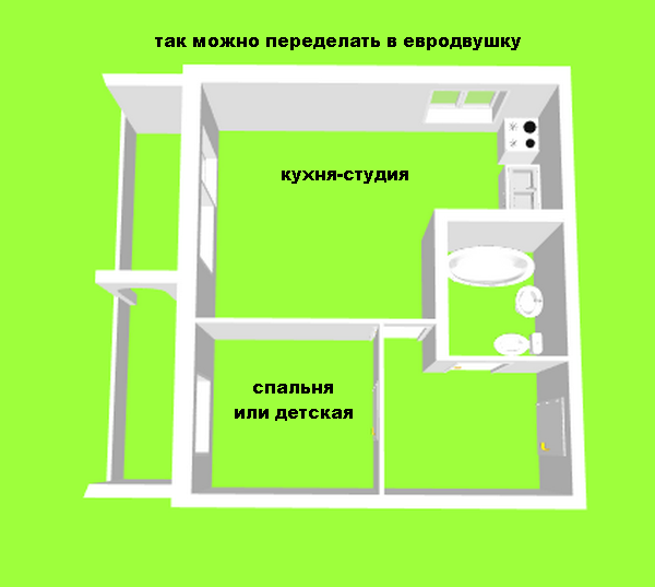 Продаётся 1-комнатная квартира, 36 м²