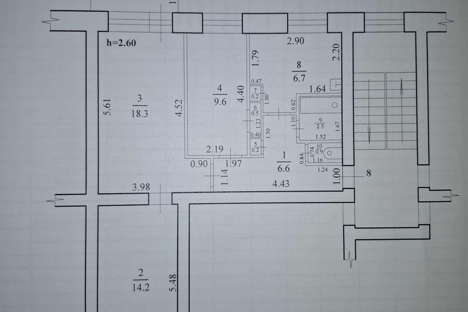Продаётся 3-комнатная квартира, 59.7 м²