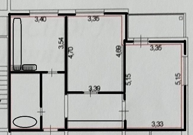 Продаётся 2-комнатная квартира, 62.6 м²