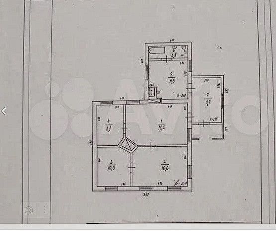 Продаётся 1-этажный дом, 123 м²