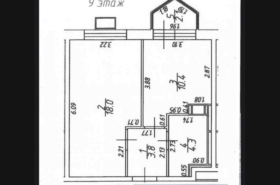 Сдаётся 1-комнатная квартира, 37 м²