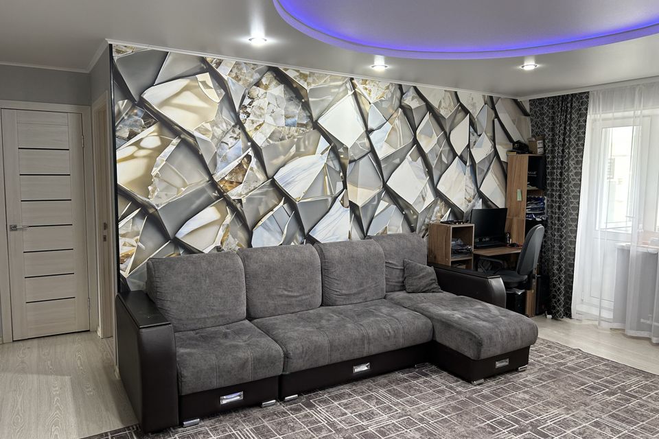 Продаётся 3-комнатная квартира, 55.7 м²