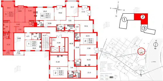 Продаётся 3-комнатная квартира, 103 м²