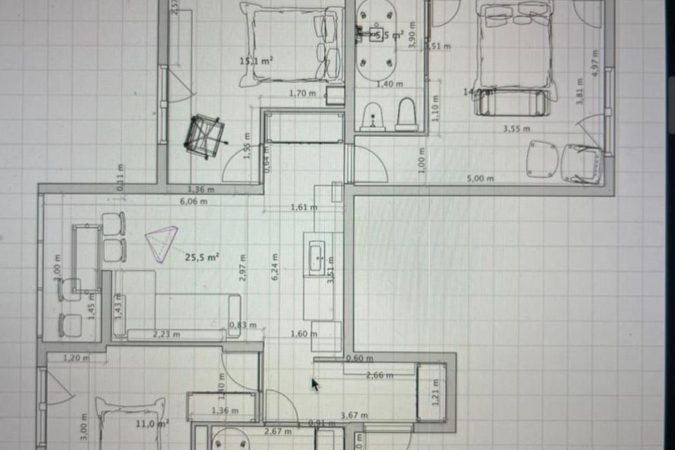 Продаётся 4-комнатная квартира, 80 м²
