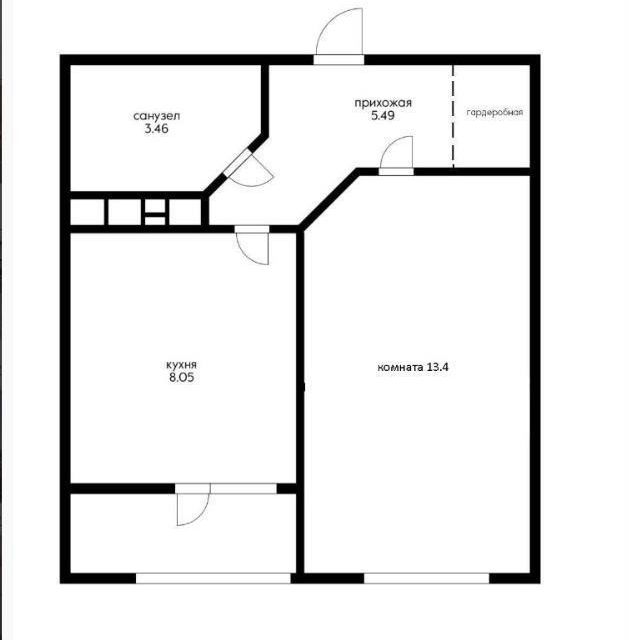 Продаётся 1-комнатная квартира, 31 м²