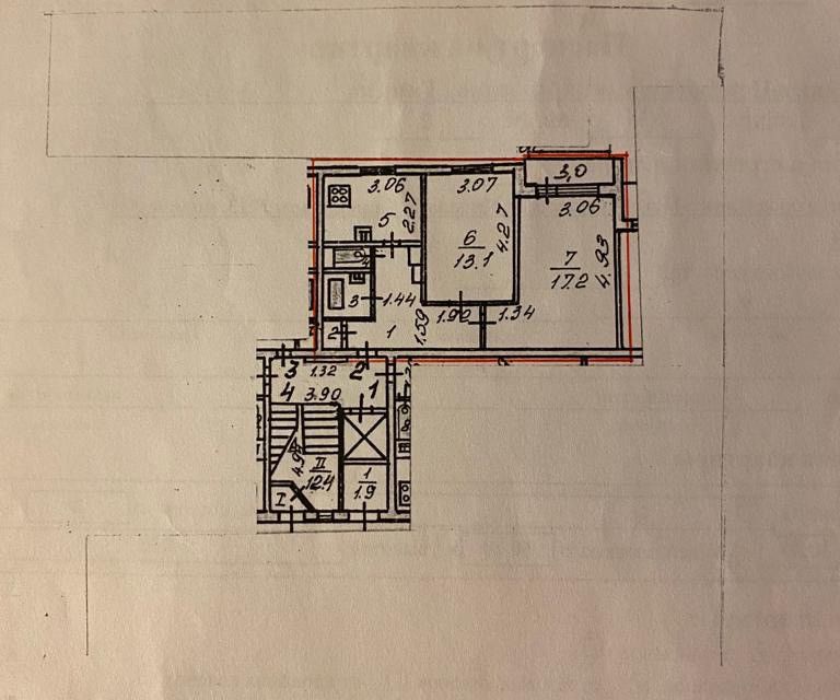 Продаётся 2-комнатная квартира, 50.2 м²
