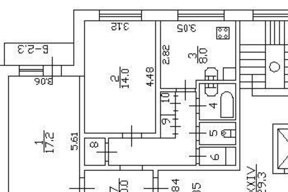 Продаётся 2-комнатная квартира, 54.9 м²