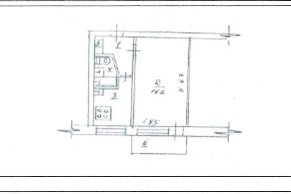 Продаётся 1-комнатная квартира, 32 м²