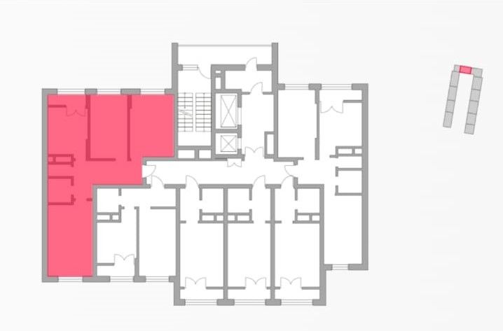 Продаётся 3-комнатная квартира, 72 м²
