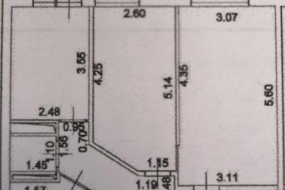 Продаётся 2-комнатная квартира, 56.8 м²