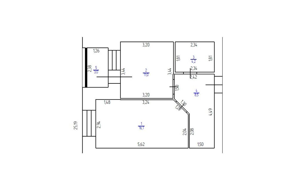 Продаётся 1-комнатная квартира, 39.8 м²